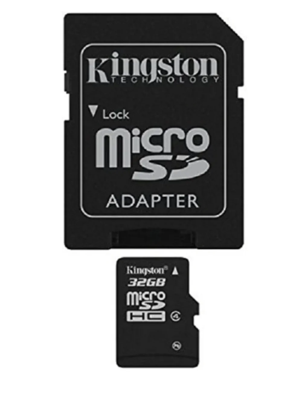 Kingston 32GB microSD with SD Adapter - Black and Red Packaging